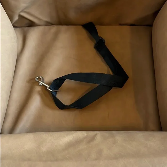 PupProtector™ Faux Leather Memory Foam Dog Car Bed - Camel